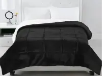 Acolchado Corderito Luxury Soft King Negro