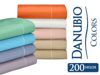 Sábanas Danubio Colors 200 hilos King White 