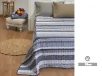 Cubrecama Danubio Bouti Classic 2 1/2 Plaza Blue