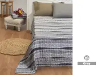 Cubrecama Danubio Bouti Classic 2 1/2 Plaza Grey