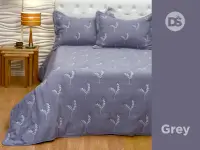 Cubrecama Danubio Bouti Romántica 2 1/2 Plaza Grey