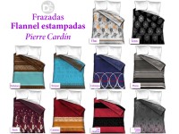 Manta Flannel Estampada Pierre Cardin 2 1/2 pz. Torquas