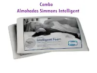 Combo x 2 Almohadas Simmons Intelligent 65 x 40 x 12