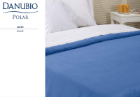 Manta Polar Danubio 1 1/2 plaza - Blue