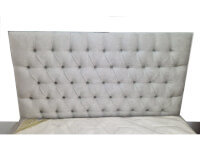Respaldo Capitone Premium Recto Alto Mojito - Piedra de 160 x 145 cm