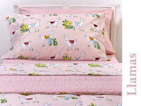 Sábanas Danubio Chicos 132 hilos A/P 1 1/2 pz Llamas A694