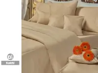Sábanas Danubio Colors 144 hilos Algodón 2 plazas Kakhi