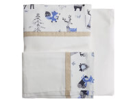 Sábanas P/ Cuna Chica 0,60 x 1,20 BI2200 - Carpa Zorrito Azul