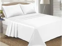 Sábanas Pierre Cardin Satén 400 hilos Full Blanco