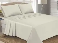 Sábanas Pierre Cardin Satén 400 hilos Full Natural