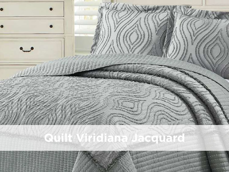 Quilt Jacquard VRD Queen - Patty 001 Visón